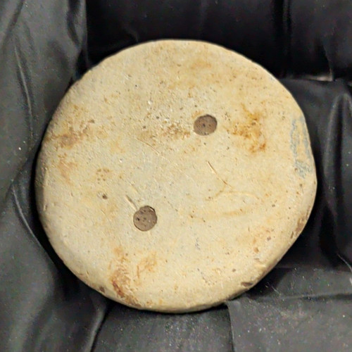 Post medieval lead - post, button
