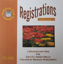 Yamaha Club Software Floppy Disk Registrations Volume 1 for US-1 Series Organ