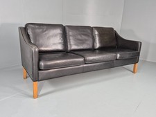 Vintage 3 Seat Sofa Black