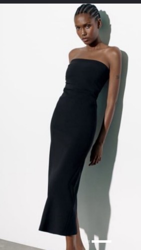 Zara black velvet - black,