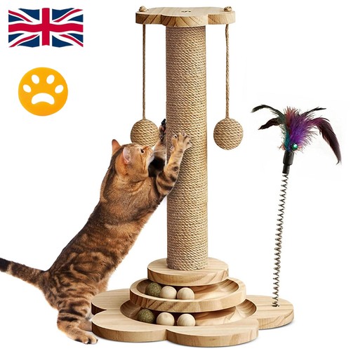 Tall cat scratching - tall, post