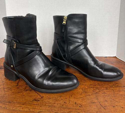 Chaps dayna black faux leather - chaps,