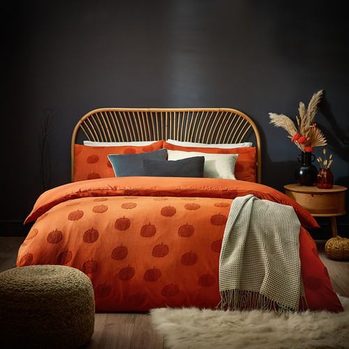 Furn pumpkin tufted 100 - tufted, 100%