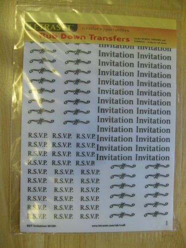 Letraset rub down transfer - x,