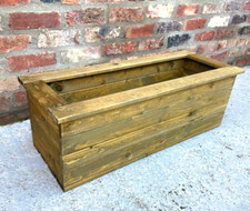 Large wooden planter - wooden,