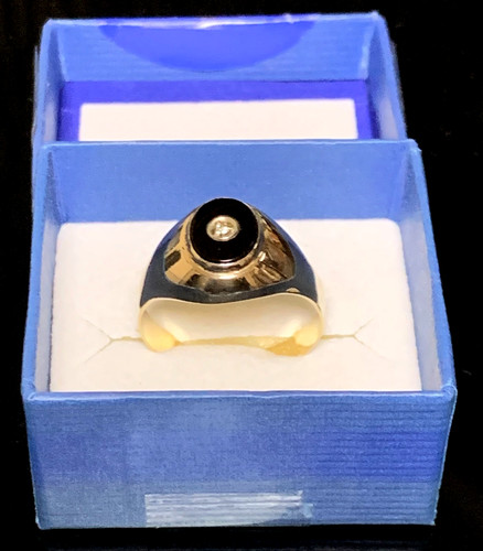 Signet ring with diamond - signet,