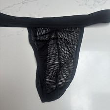 Mens Lads burton mesh black   Thong Size medium  With Vintage Rare BNWOT string 