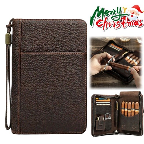 Genuine leather humidor box - genuine,