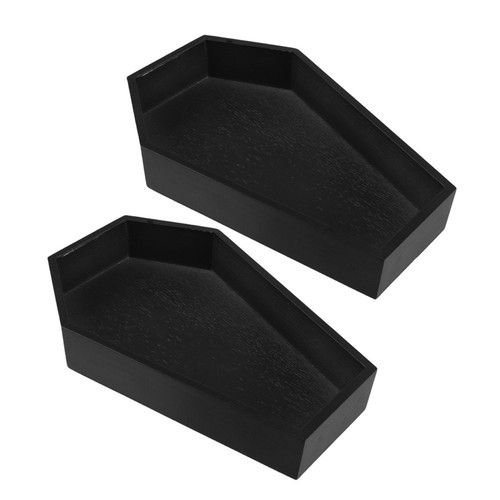 2pcs black coffin - 2pcs,