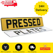 2X Car Number Plates Aluminum