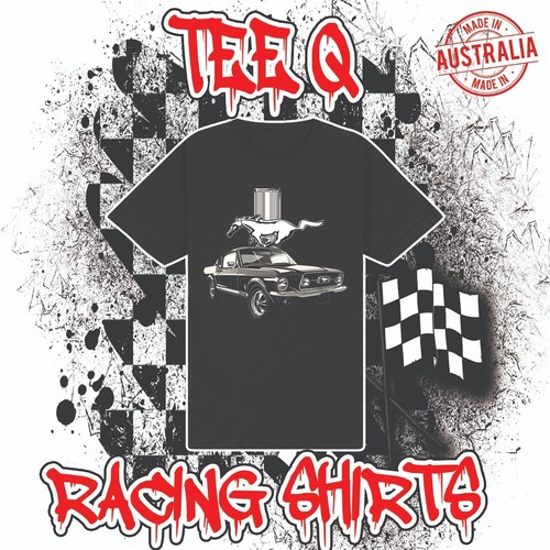 Ford mustang black - black, tee