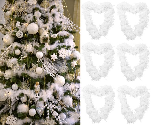 Christmas tree white feather - tree,