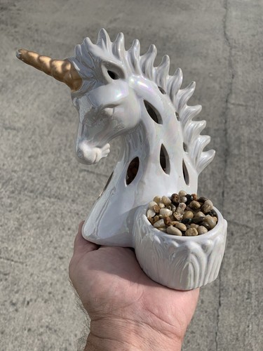 Vintage unicorn gold horn - gold,