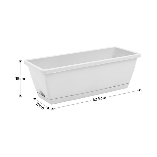 5pcs long trough plant pots - trough,