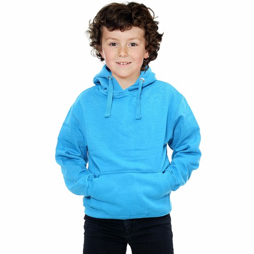 Kids girls boys - plain, hooded
