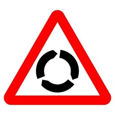 Roundabout Sign or Sticker |