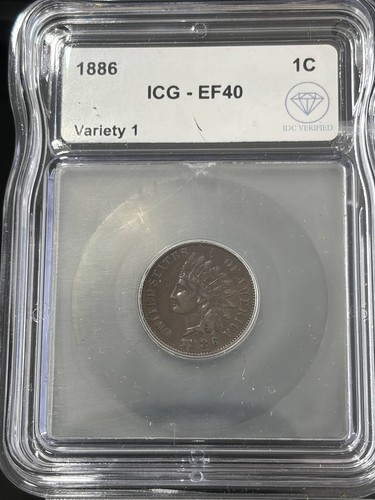 1886 small cents - cents, head