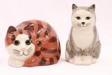 Pair of Quail Ceramics Moggies