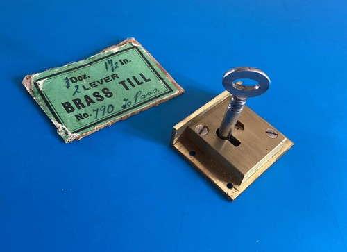 Vintage brass half mortise - half,