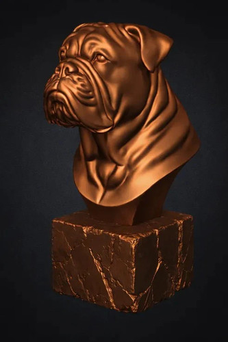 Bullmastiff bust - bullmastiff,
