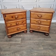 Vintage Pine Bedside Cabinets