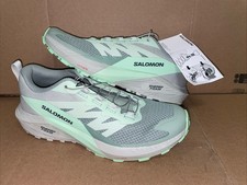Salomon Sense Ride 5 Green Trail Running Shoes 473141 Women's Size 8.5 NWT