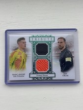 Futera Unique Tribute Double Match Worn Patch Ter Stegan & Oblak  /15