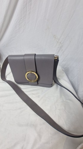 Oushka grey leather shoulder - oushka,