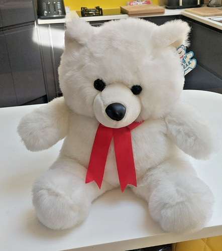 Large cuddly toy white - toy, teddy