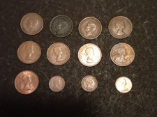 1943-1977 Half Pennies For Sale, X12