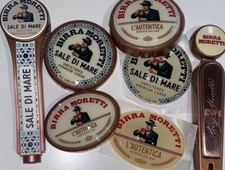 BIRRA MORETTI BRANDING Badges, Handles Pub Bar Ale Mancave Beer Pump Font Lager
