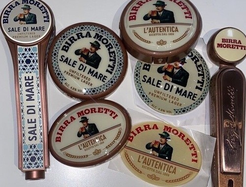 Birra moretti branding badges - birra,