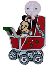 Vintage Minnie Mouse Christmas Ornament Baby's First Christmas Stroller 1984