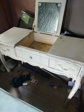 dressing table with mirror