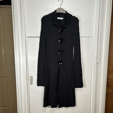 Goat Jane Atelier Cardigan Merino Cashmere Navy Long Large Buttons Size Small