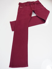 Diesel Krooley Jeans Burgundy Red W29 L31 Wash 0111D Stretch Reg Slim Carrot