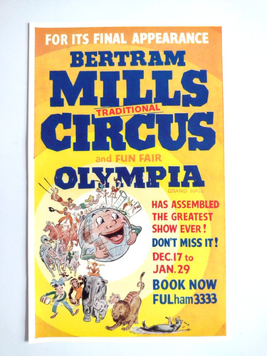 Vintage 1965 bertram mills - 1965,