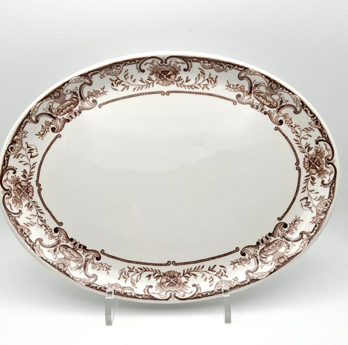 Vintage oval serving platter - serving,