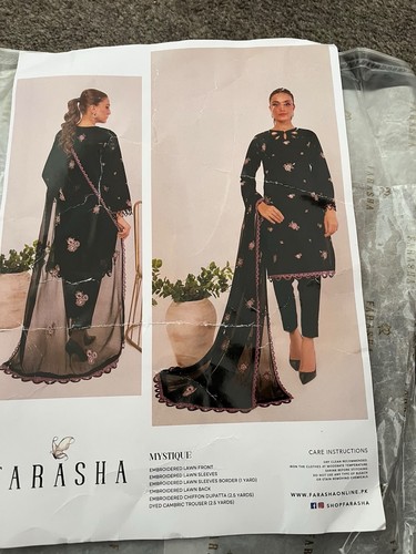 Farasha unstitched suit - unstitched,