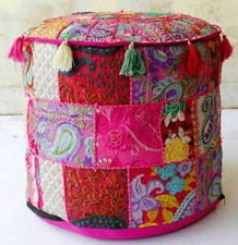 Indian Vintage Patchwork Pouf