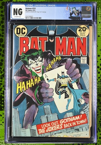Batman 251 cgc classic - cgc,