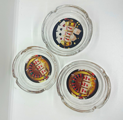 Set clear glass casino - glass,