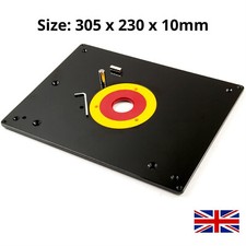 Large Router Table Insert Plate Woodworking Benches with 4Rings P6X7
