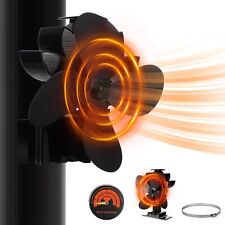 Auniq Fan for Wood Stove and for Pipe 2in1 4 Blades 4LLT