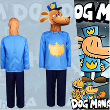 2025 Kids Dog Man Cosplay Jumpsuit Mask Gloves Outfit Costume Party Fancy Dress