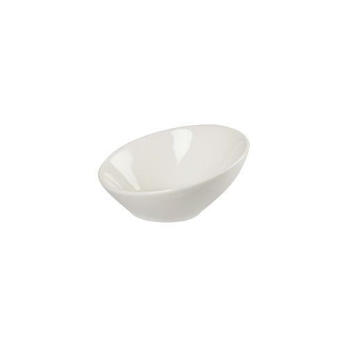 Academy white angled bowl - white,