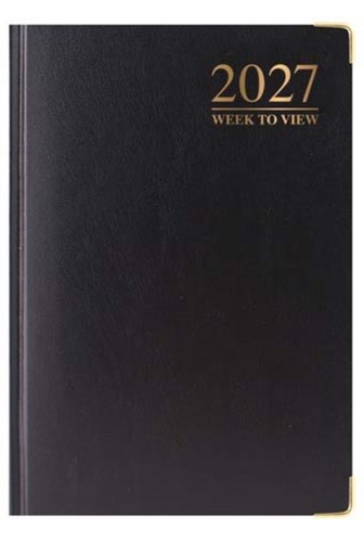 2027 week view hardback - 2027, a5
