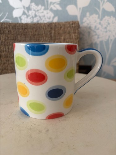 Hand painted stoneware mug - hand-painted,