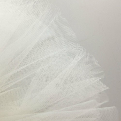 Cream bridal tulle - veil, fabric