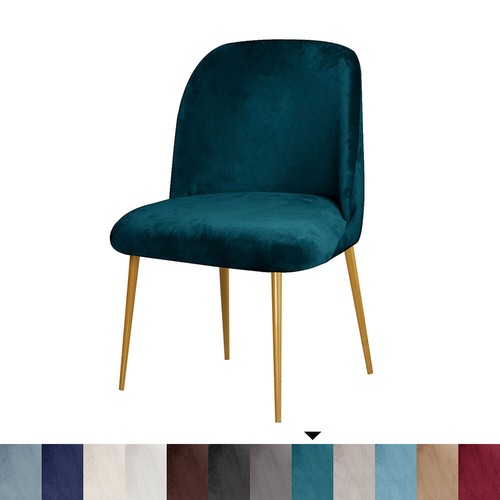 4pc velvet duckbill chair - 1/2/4pc,